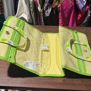 Avon Floral Yellow and Green Women's makeup bag